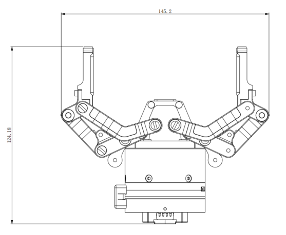 AIRBOT G2P 夹爪展开状态尺寸