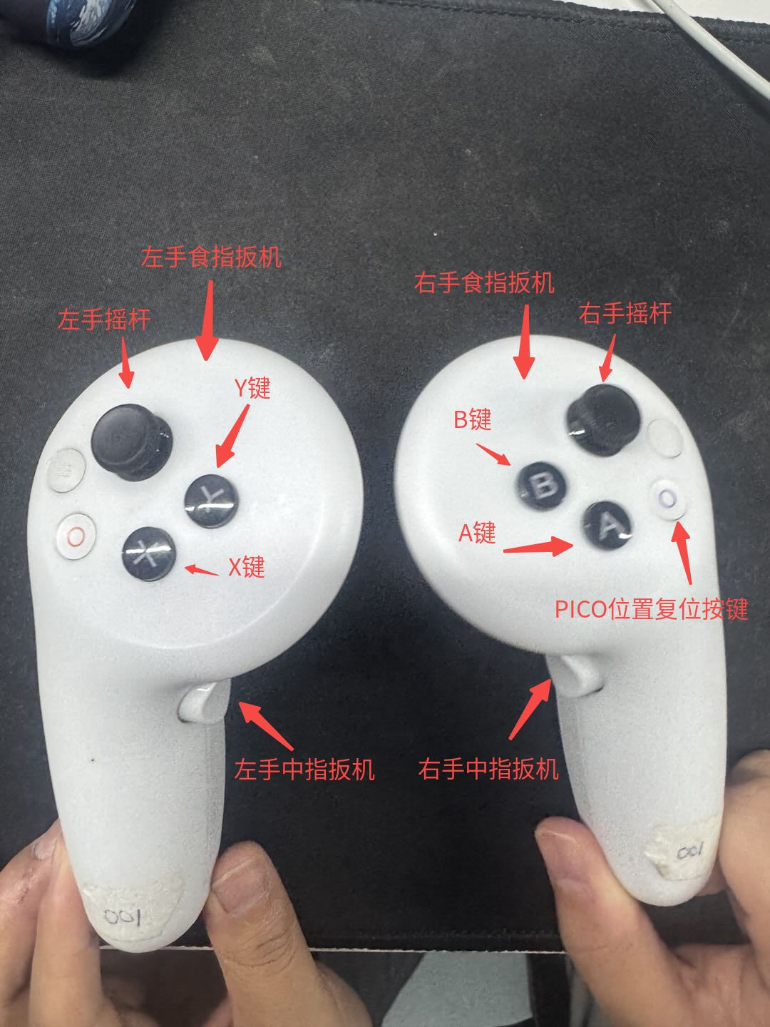 VR手柄按键说明