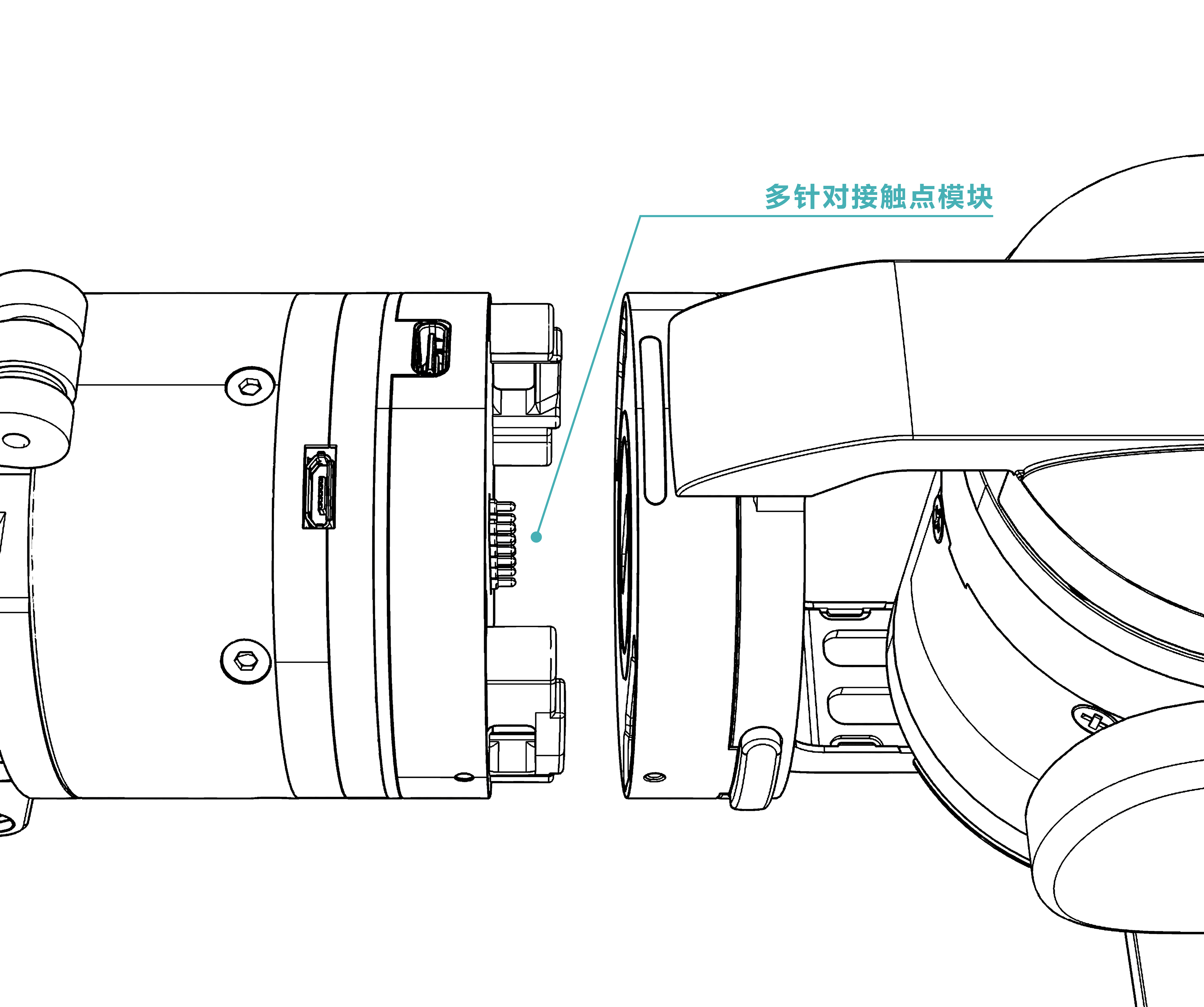 AIRBOT P7 末端接口示意图