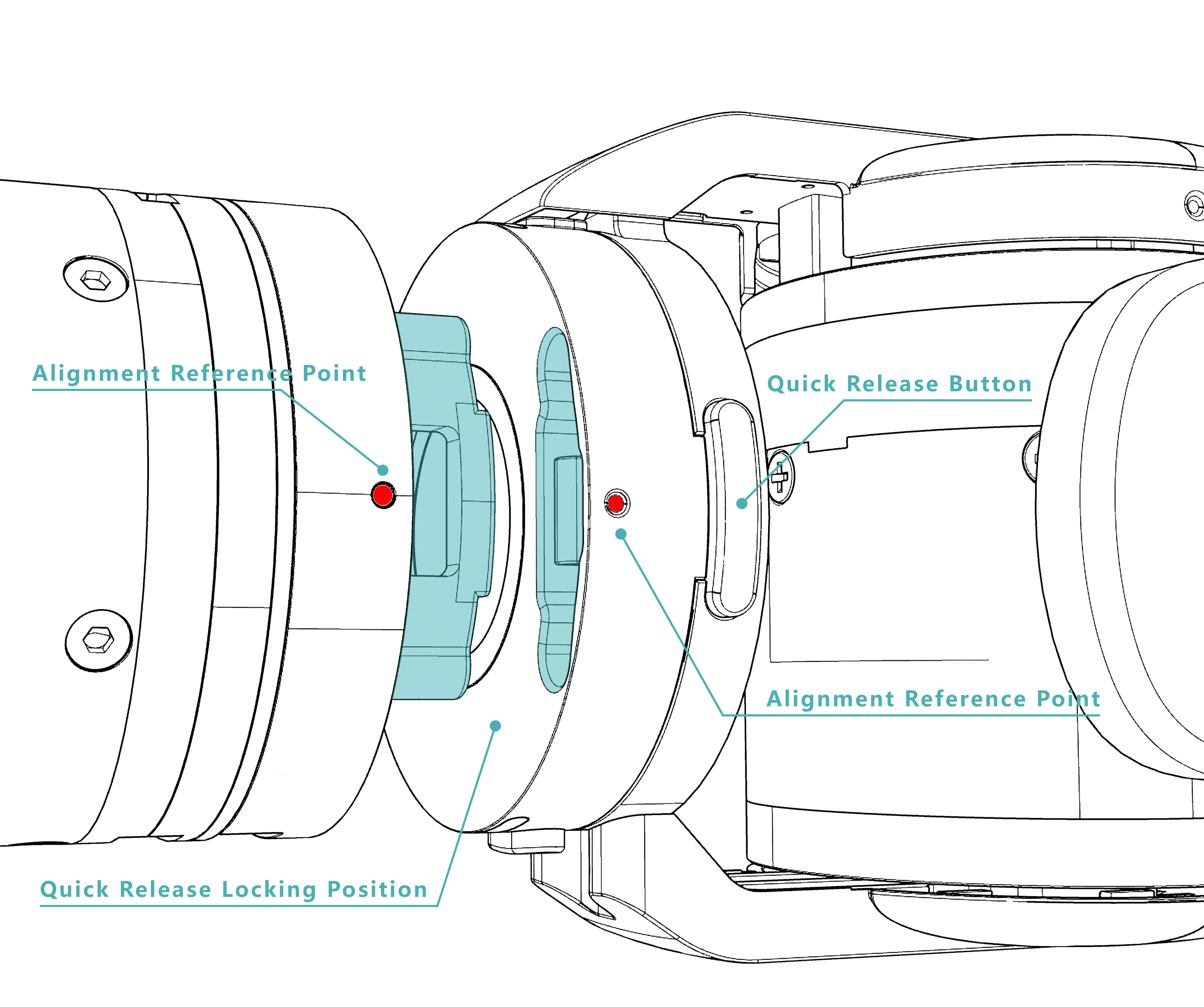End-effector quick-release connector preparation